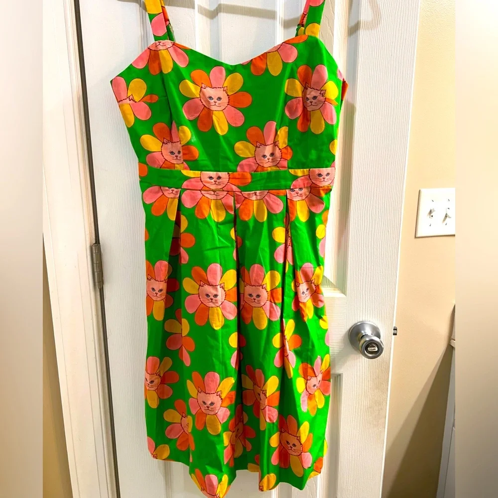 ModCloth x Marisol Muro Nothing Beats Pleats Fit And Flare Dress - Picture 3 of 5